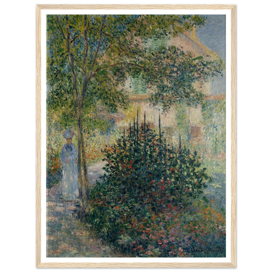 Camille Monet (1847–1879) in the Garden at Argenteuil (1876) Art Print | Claude Monet-Quipham Collections