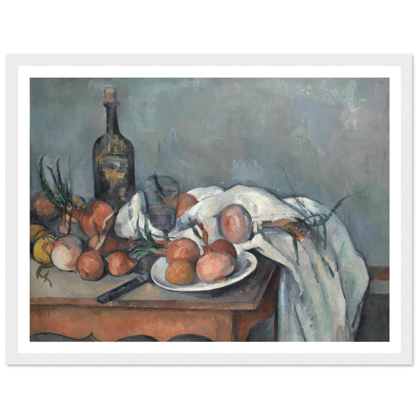 Still Life with Onions (1896 - 1898) Art Print | Paul Cezanne-Quipham Collections
