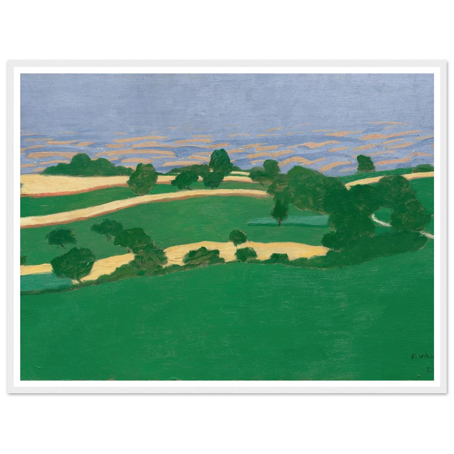 Corn Fields (1900) Art Print | Felix Vallotton-Quipham Collections