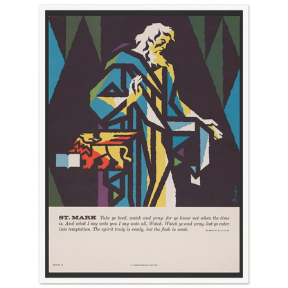 St. Mark (1962) Art Print | Joseph Binder-Quipham Collections