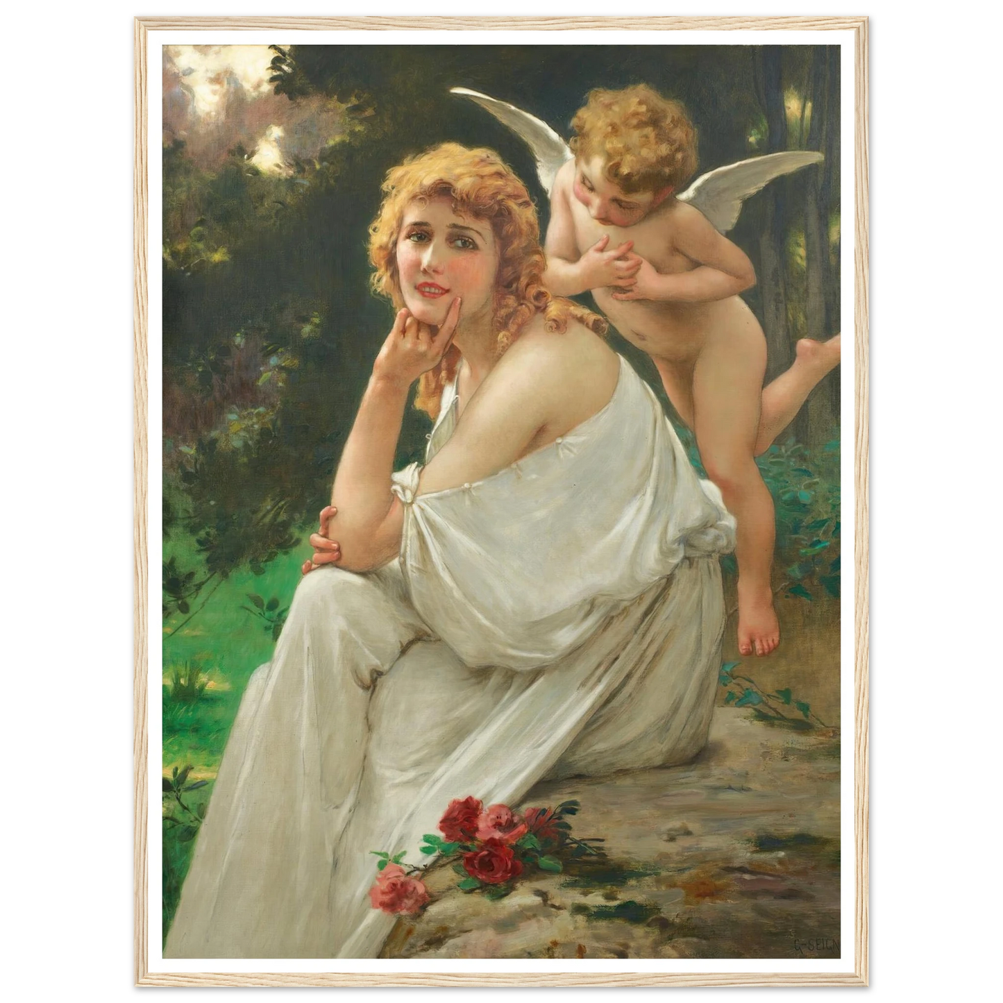 Love’s muse (portrait of Mary Pickford) Art Print | Guillaume Seignac-Quipham Collections