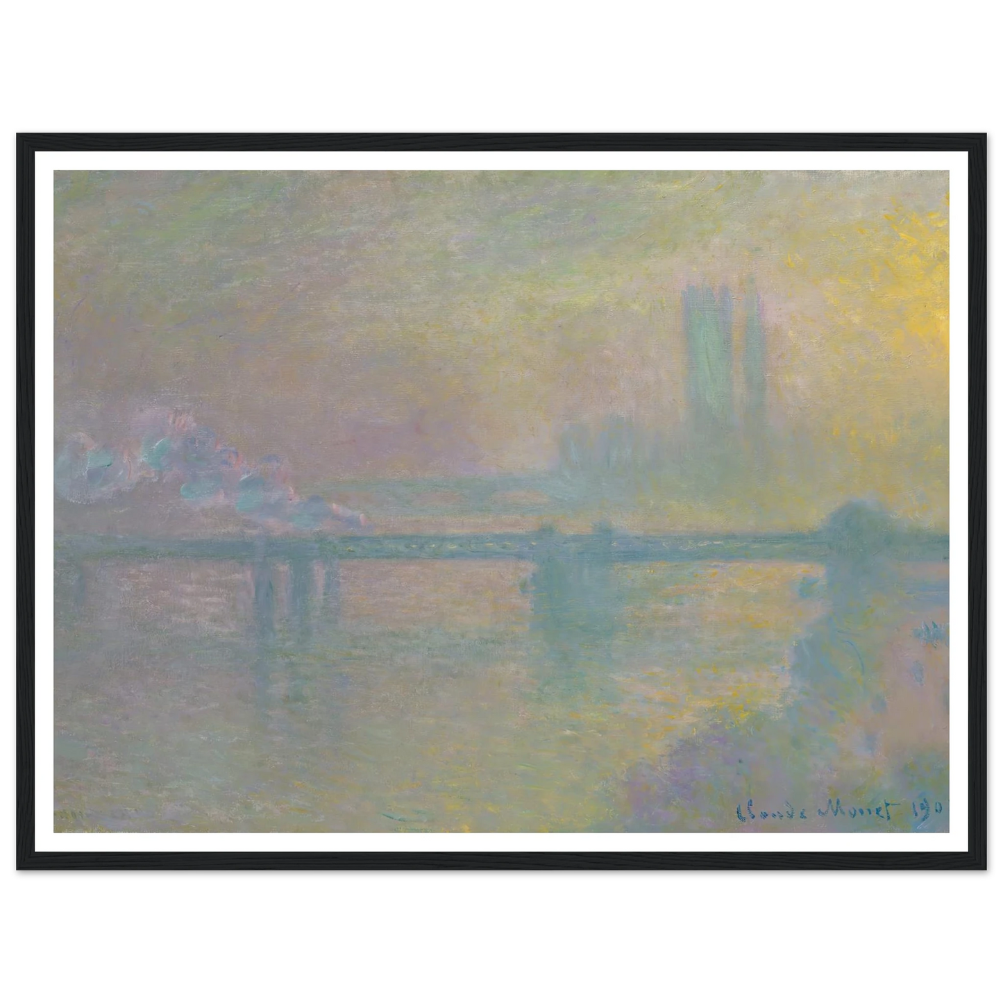 Charing Cross Bridge, London (1901) Art Print | Claude Monet-Quipham Collections