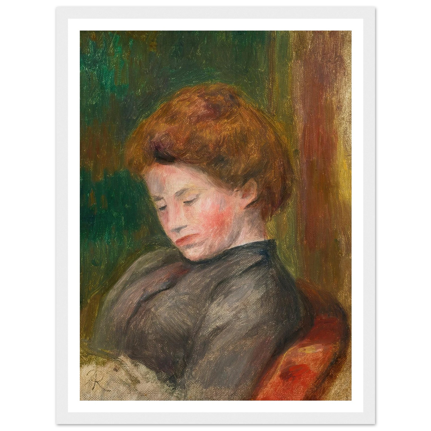 Buste De Femme (circa 1896-1900) Art Print | Pierre Auguste Renoir-Quipham Collections