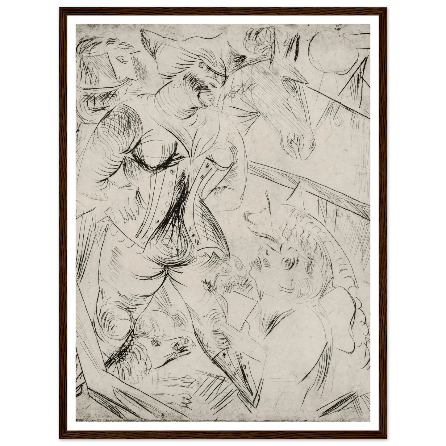 Illustration zur Landstürmerin Courage Art Print | Paul Kleinschmidt-Quipham Collections