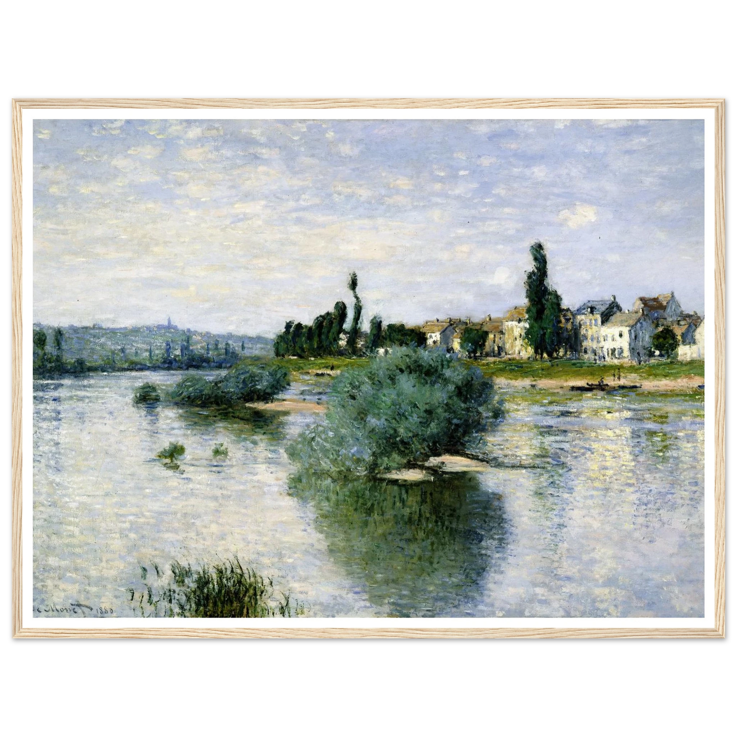 The Seine at Lavacourt (1880) Art Print | Claude Monet-Quipham Collections