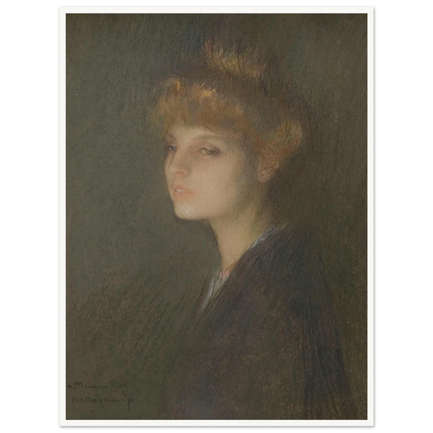 Portrait de femme (1895 - 1905) Art Print | Pascal Adolphe Jean Dagnan Bouveret-Quipham Collections