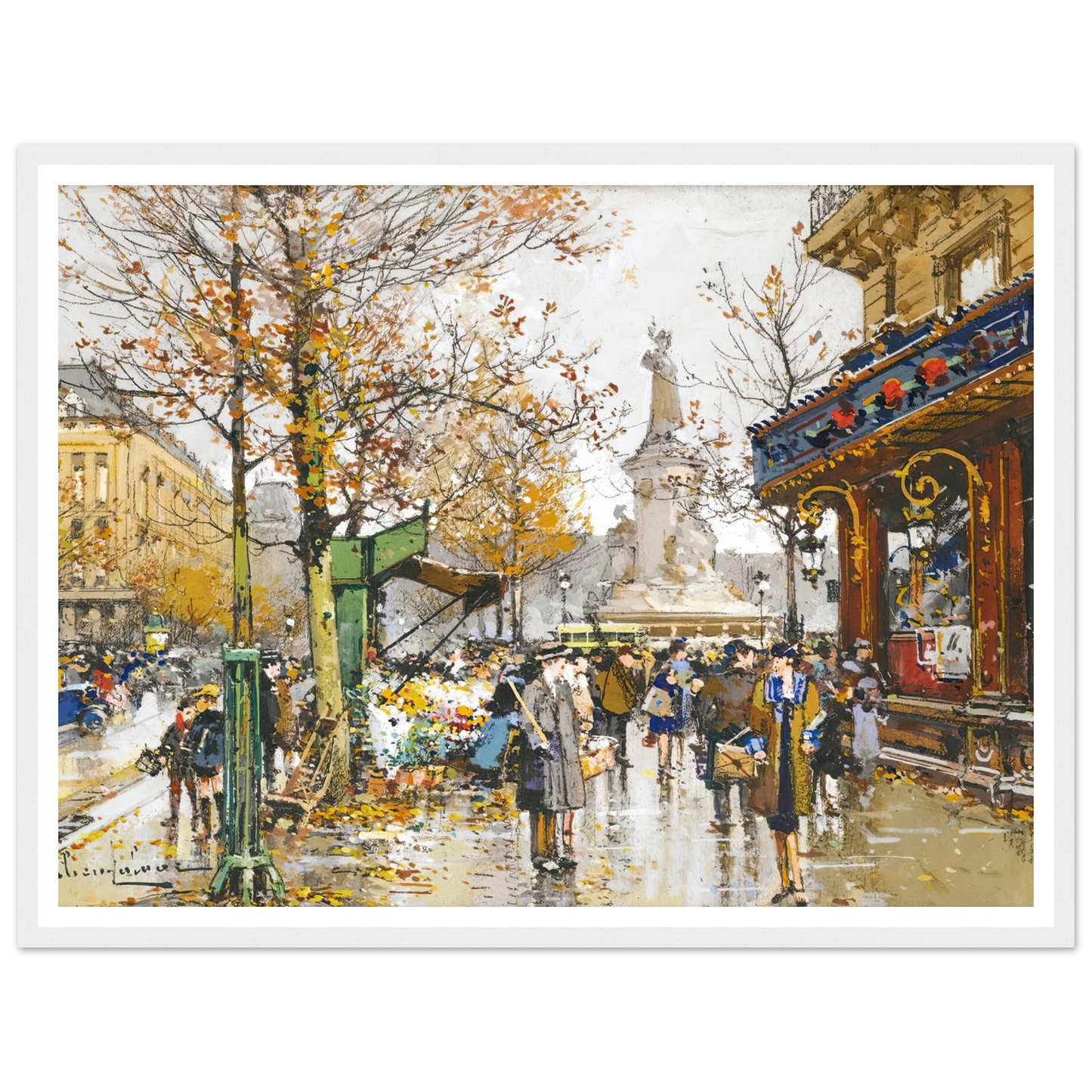 Place De La Republique Art Print | Eugene Galien Laloue-Quipham Collections