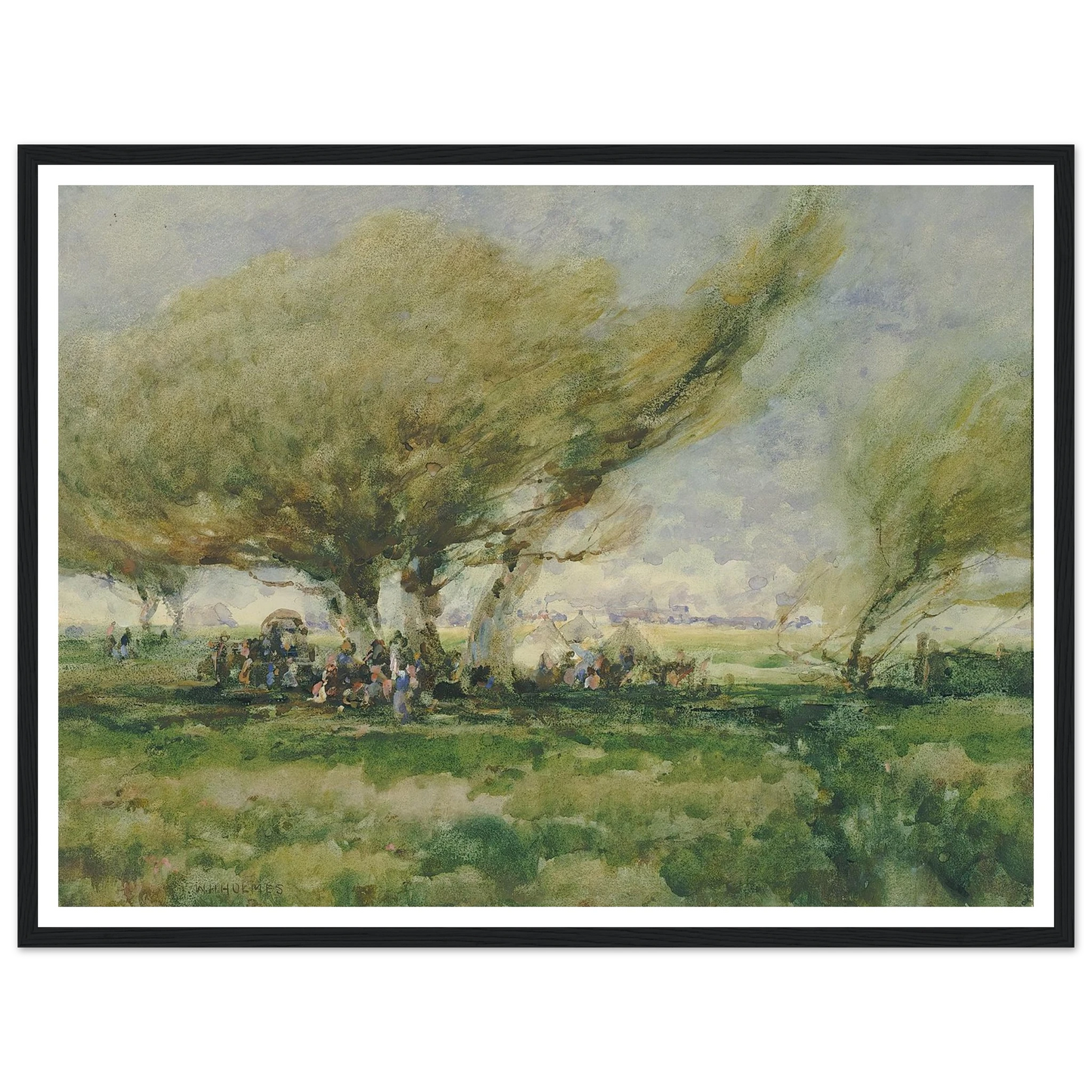 A Gypsy Camp Art Print | William Henry Holmes-Quipham Collections