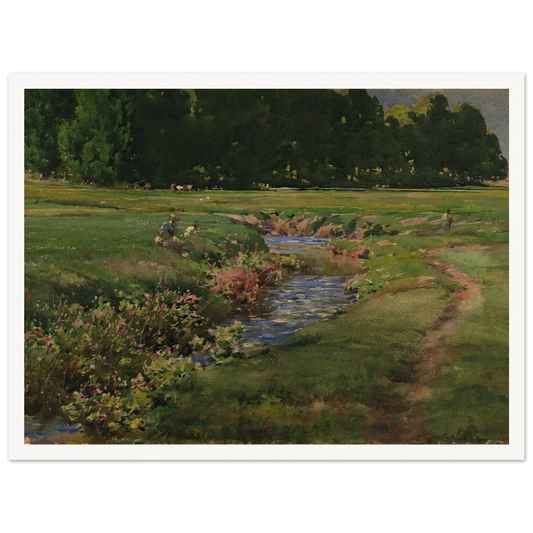 The Babbling Brook Art Print | William Henry Holmes-Quipham Collections