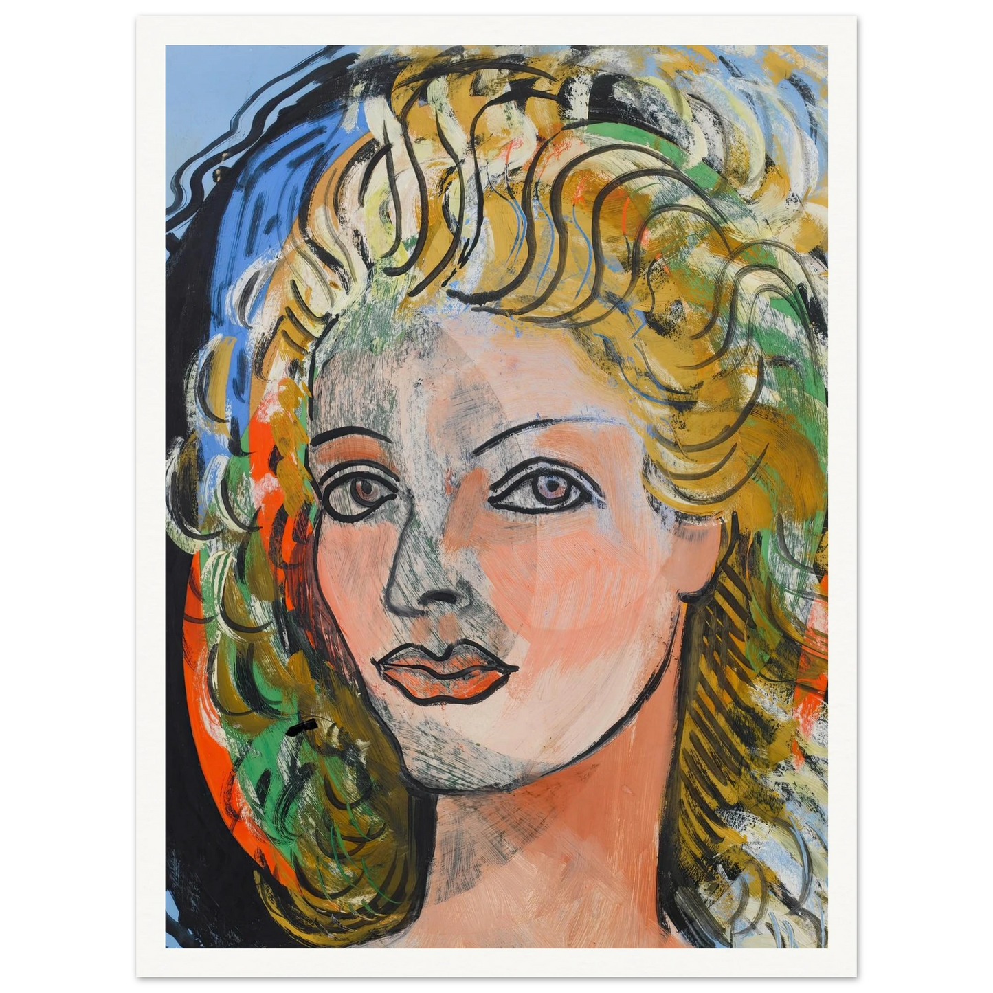 La blonde (circa 1940-1946) Art Print | Francis Picabia-Quipham Collections