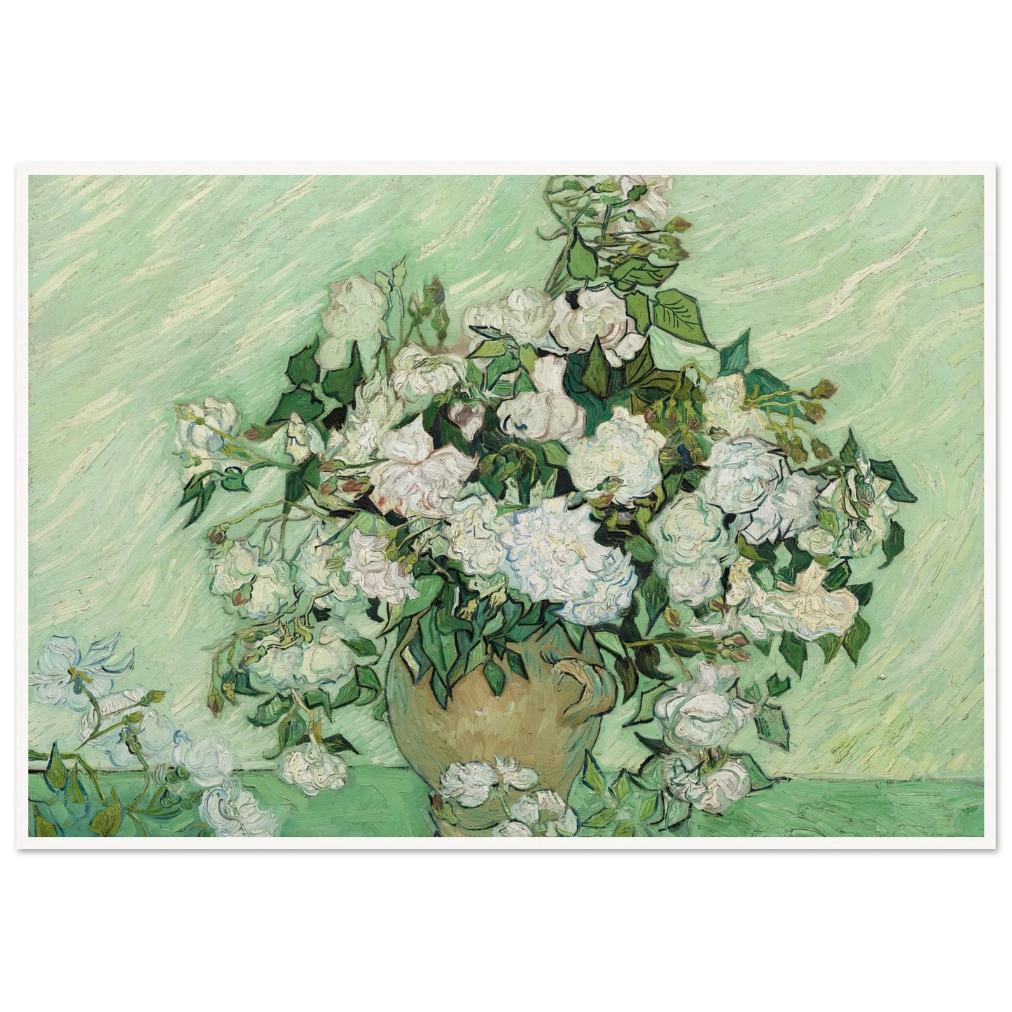 Roses (1890) Art Print | Vincent van Gogh-Quipham Collections