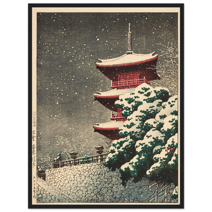 Izumo, Yasugi Kiyomizu (Yasugi Kiyomizu Temple at Izumo) (1926) Art Print | Kawase Hasui-Quipham Collections