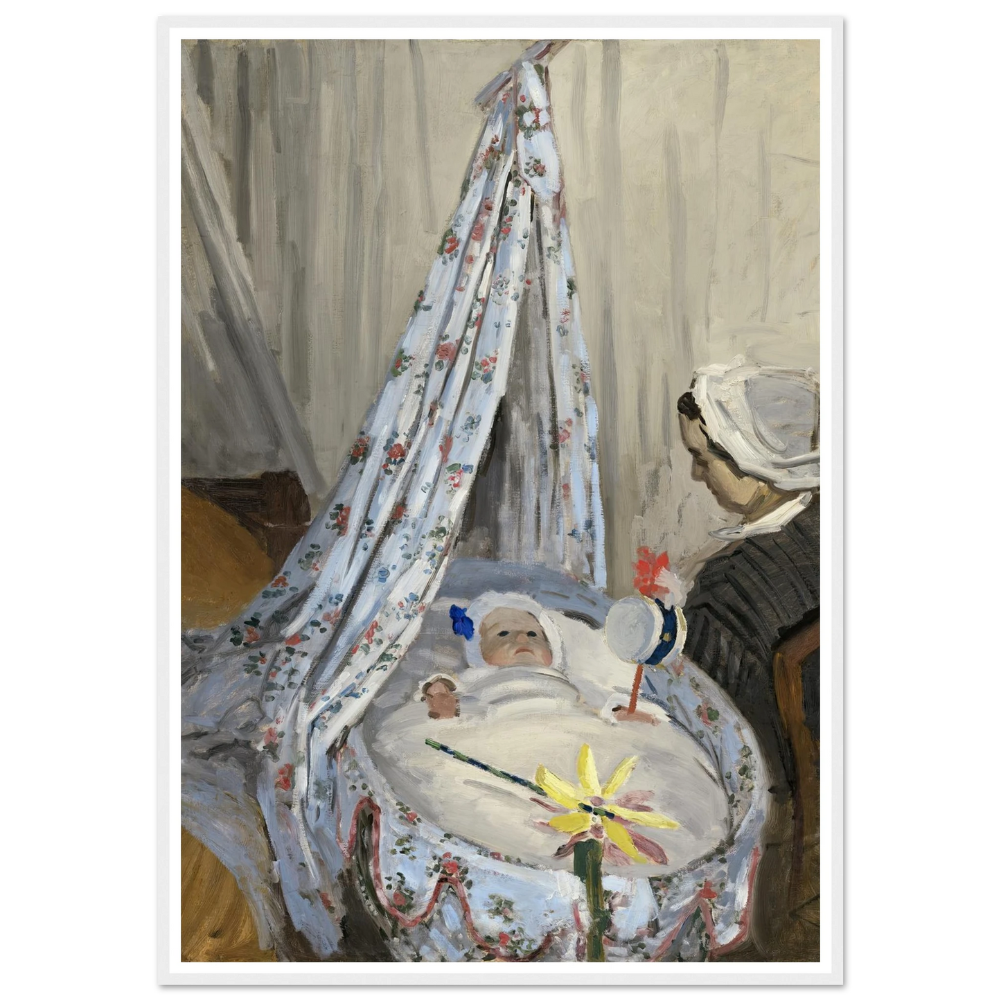 The Cradle – Camille with the Artist’s Son Jean (1867) Art Print | Claude Monet-Quipham Collections