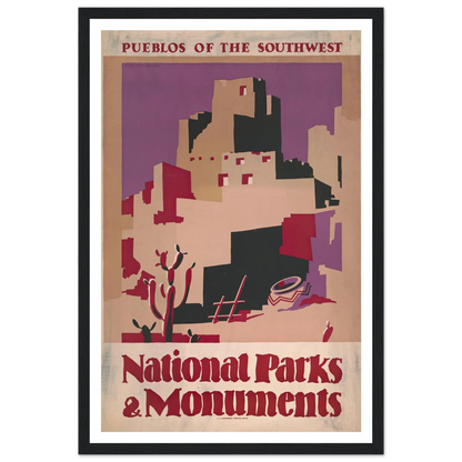National parks and monuments Pueblos of the southwest (1930) Art Print | Dorothy Waugh-Quipham Collections