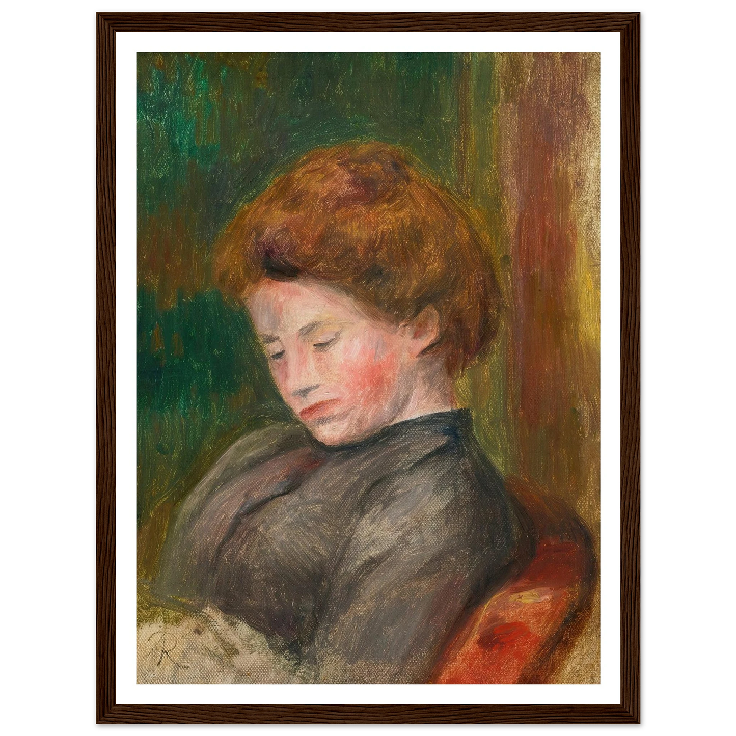 Buste De Femme (circa 1896-1900) Art Print | Pierre Auguste Renoir-Quipham Collections