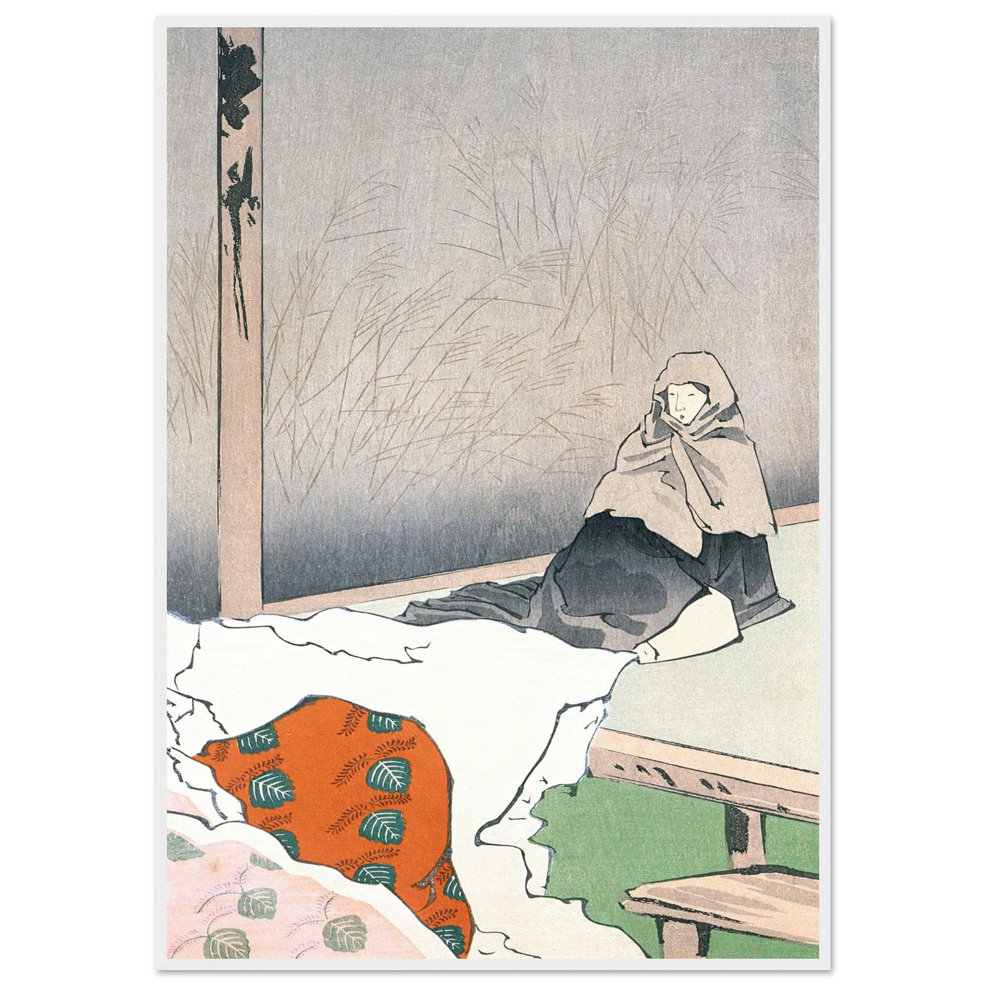 The Dancer Hotoke Gozen at Giōji (1897) Art Print | Kobayashi Kiyochika-Quipham Collections