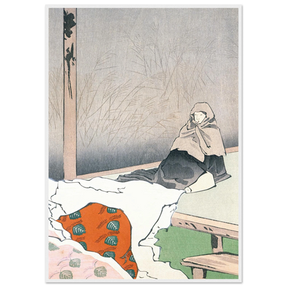 The Dancer Hotoke Gozen at Giōji (1897) Art Print | Kobayashi Kiyochika-Quipham Collections