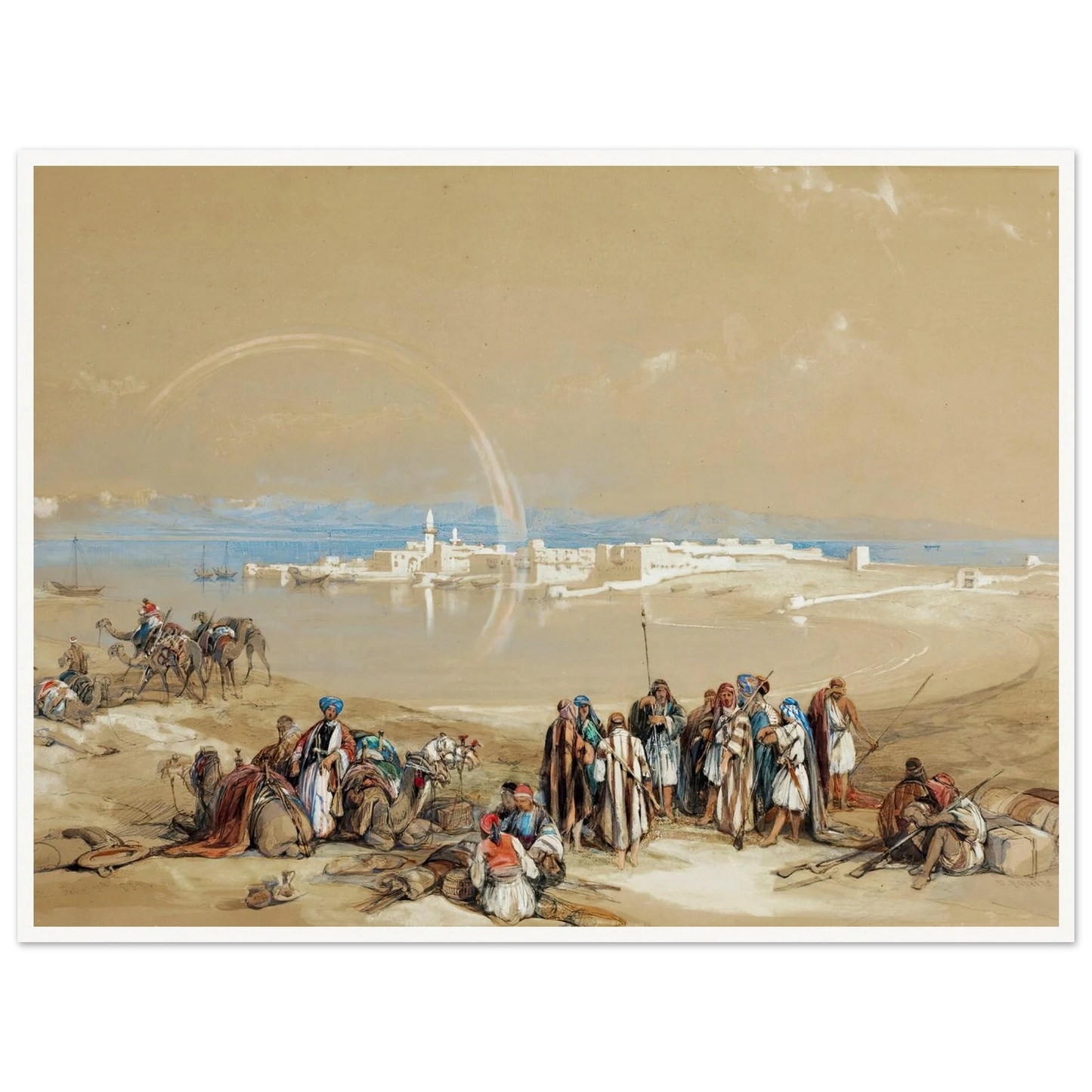 Suez (1840) Art Print | David Roberts-Quipham Collections