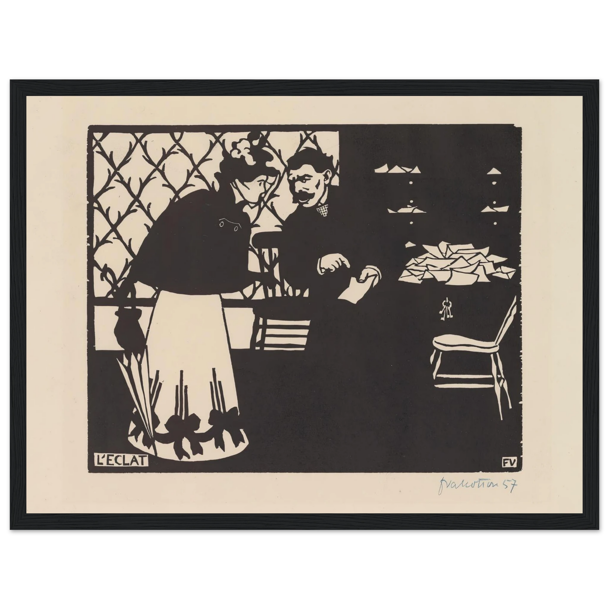 L’eclat (1898) Art Print | Felix Vallotton-Quipham Collections