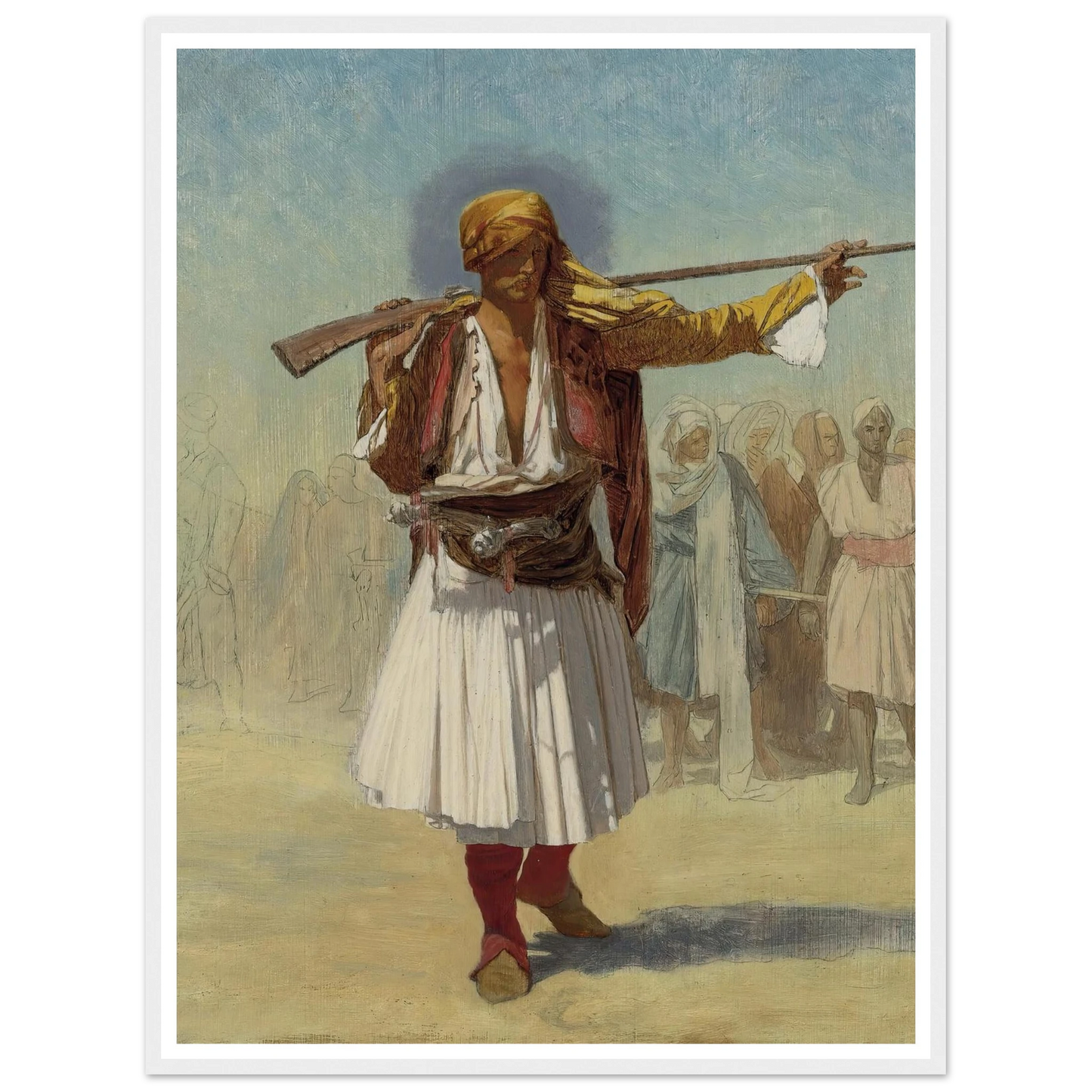 Arnaut Officer (1894) Art Print | Jean Leon Gerome-Quipham Collections