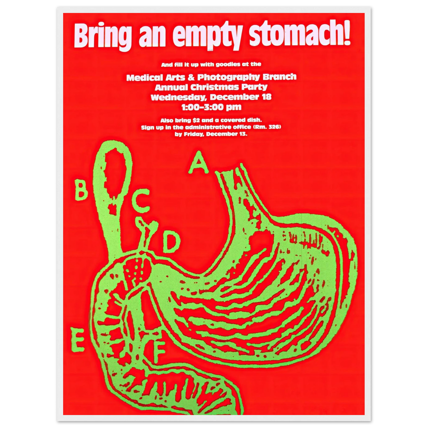 Bring an empty stomach! Art Print | National Institutes of Health-Quipham Collections