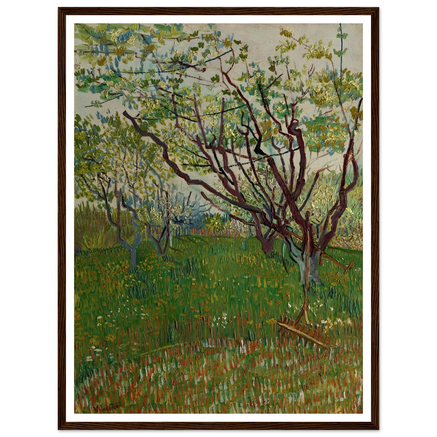 The Flowering Orchard (1888) Art Print | Vincent van Gogh-Quipham Collections