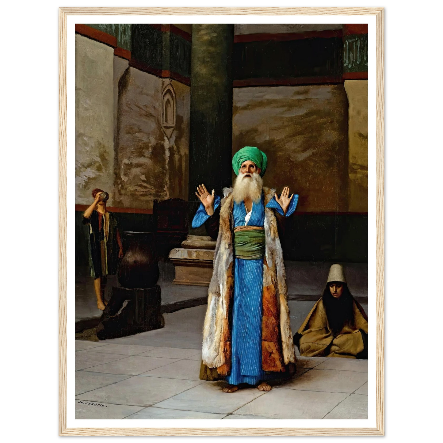 A Sultan At Prayer Art Print | Jean Leon Gerome-Quipham Collections