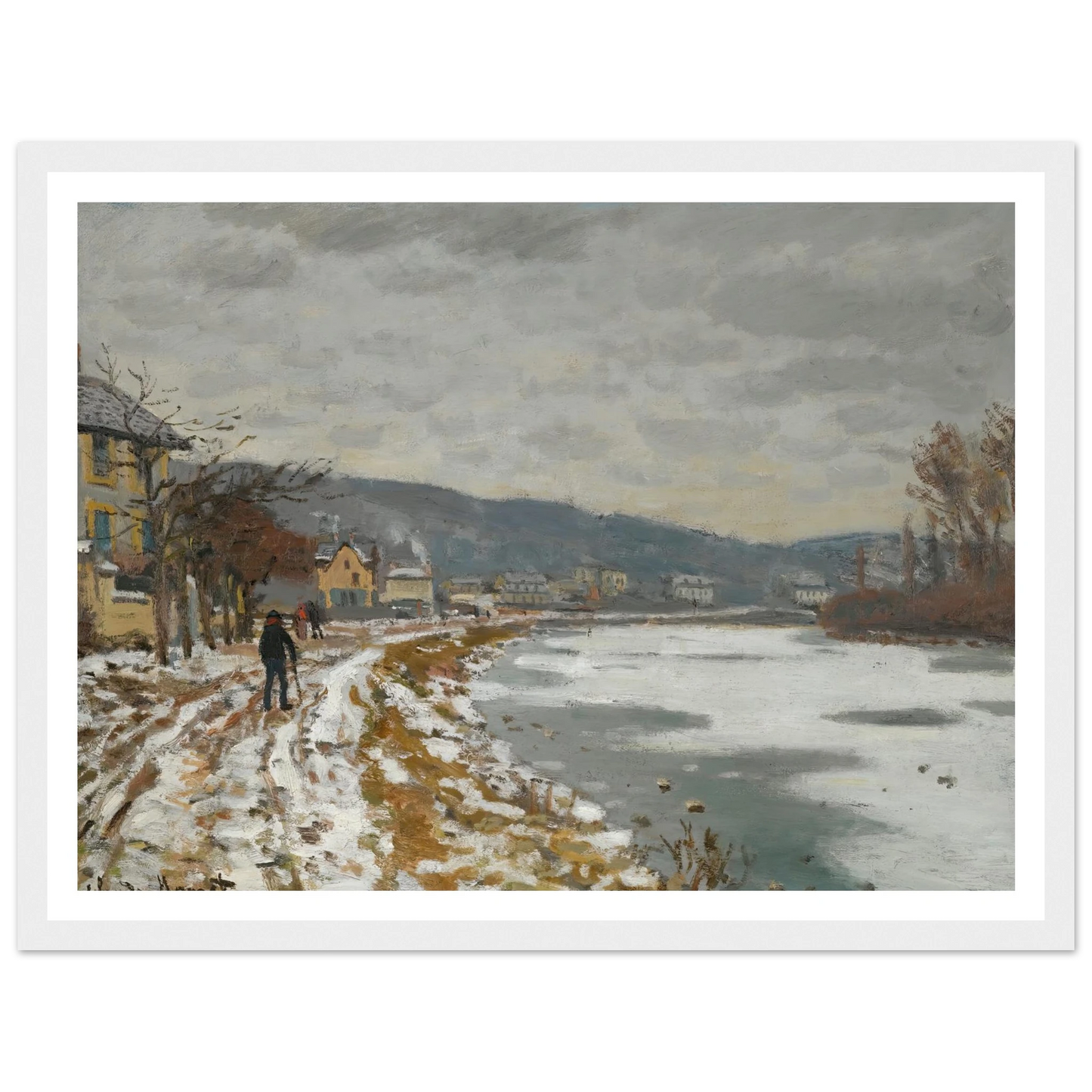 La Seine À Bougival (1869) Art Print | Claude Monet-Quipham Collections