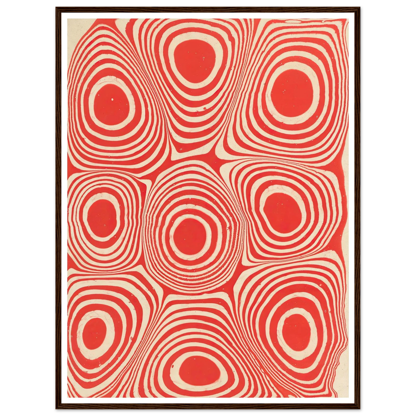 Marmorpapier (Kreise und kreisförmige Ringe) (1900 - 1921) Art Print | Anker Kyster-Quipham Collections