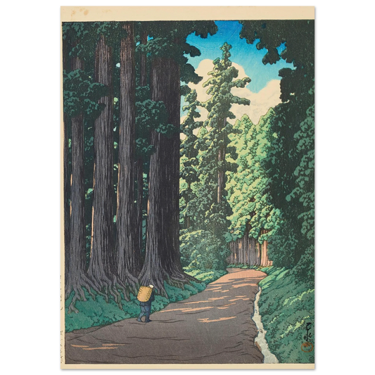 Nikko gaido (The Road to Nikko) (1930) Art Print | Kawase Hasui-Quipham Collections