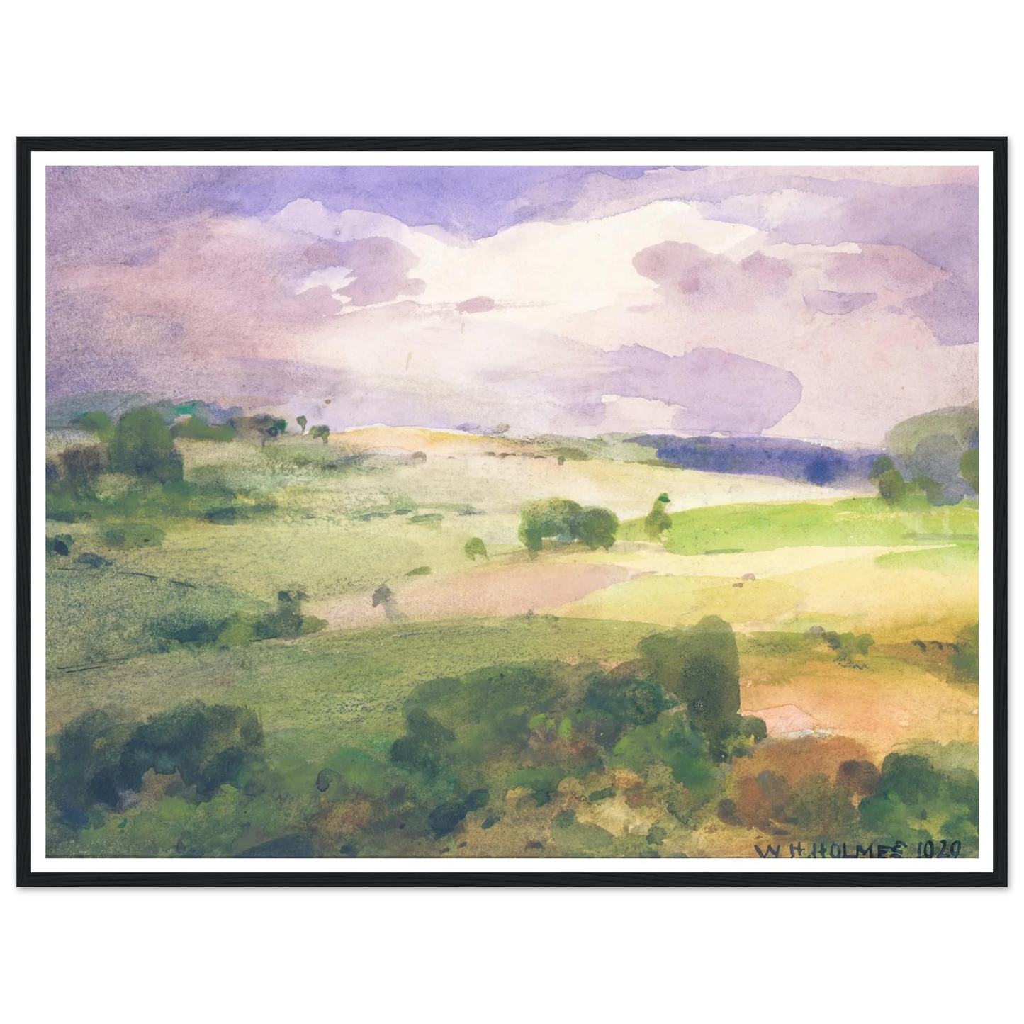 The Maryland Fields (1929) Art Print | William Henry Holmes-Quipham Collections