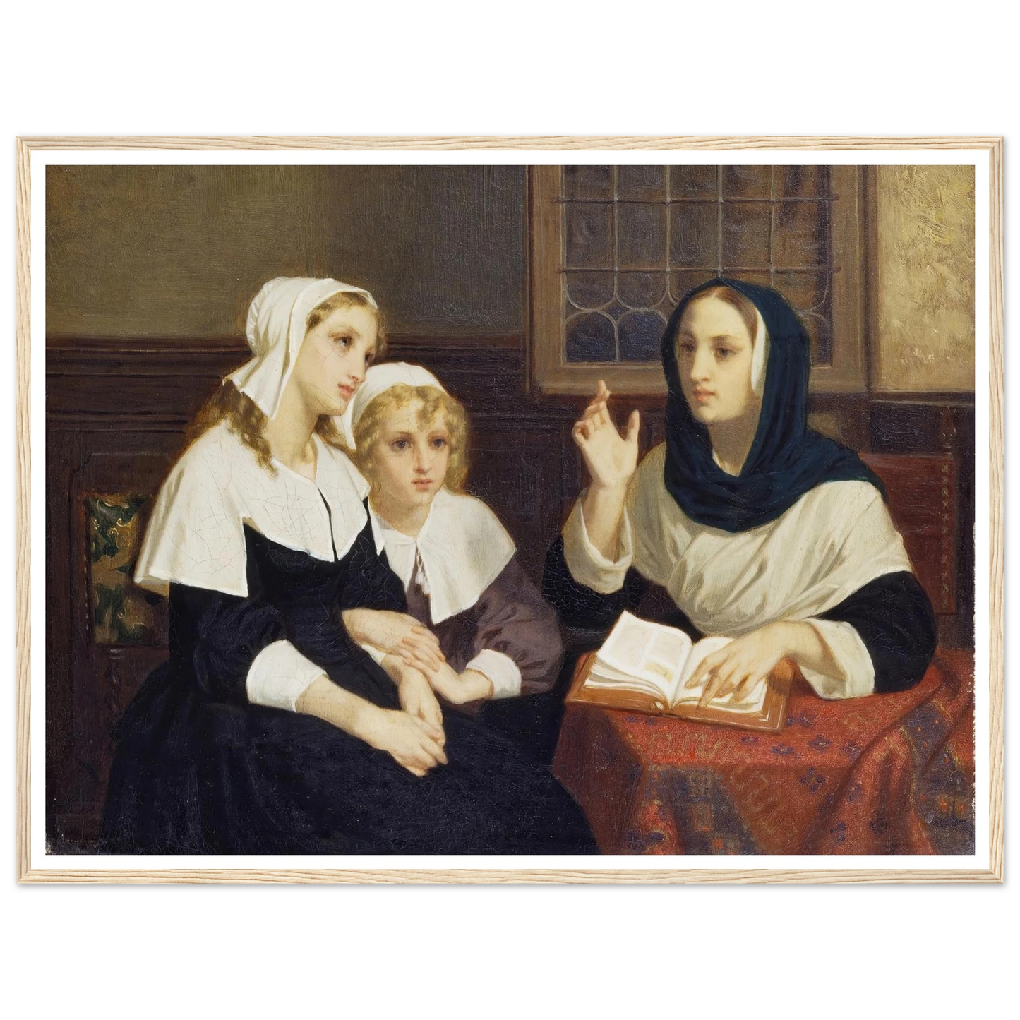Reading the Bible (c. 1859) Art Print | Hugues Merle-Quipham Collections