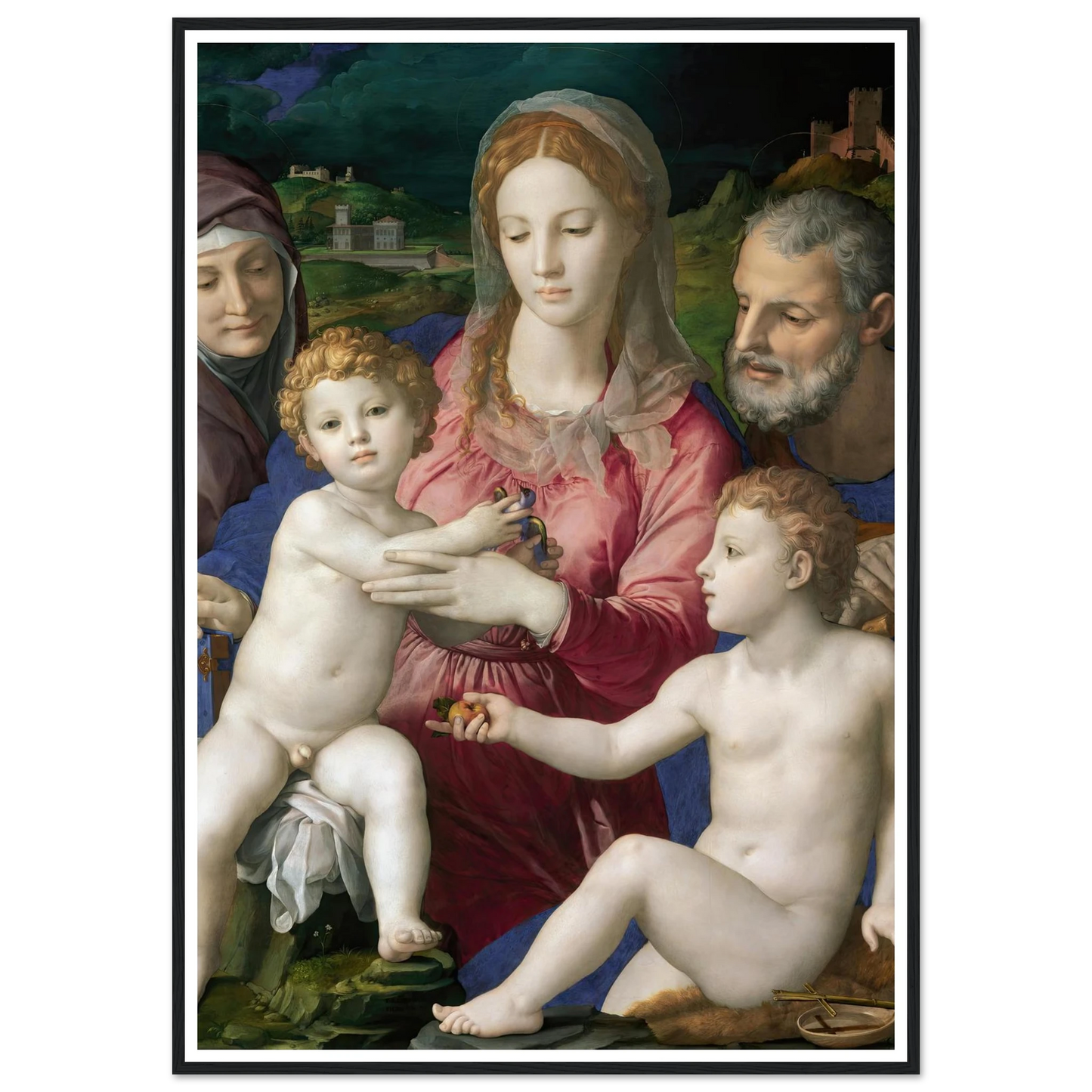 Holy Family with St. Anne and the Infant St. John (1545 - 1546) Art Print | Agnolo Bronzino-Quipham Collections