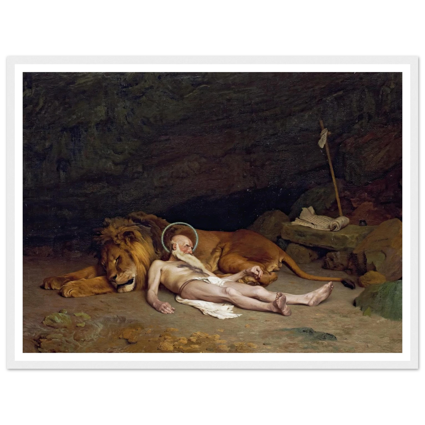 Saint Jerome (1874) Art Print | Jean Leon Gerome-Quipham Collections