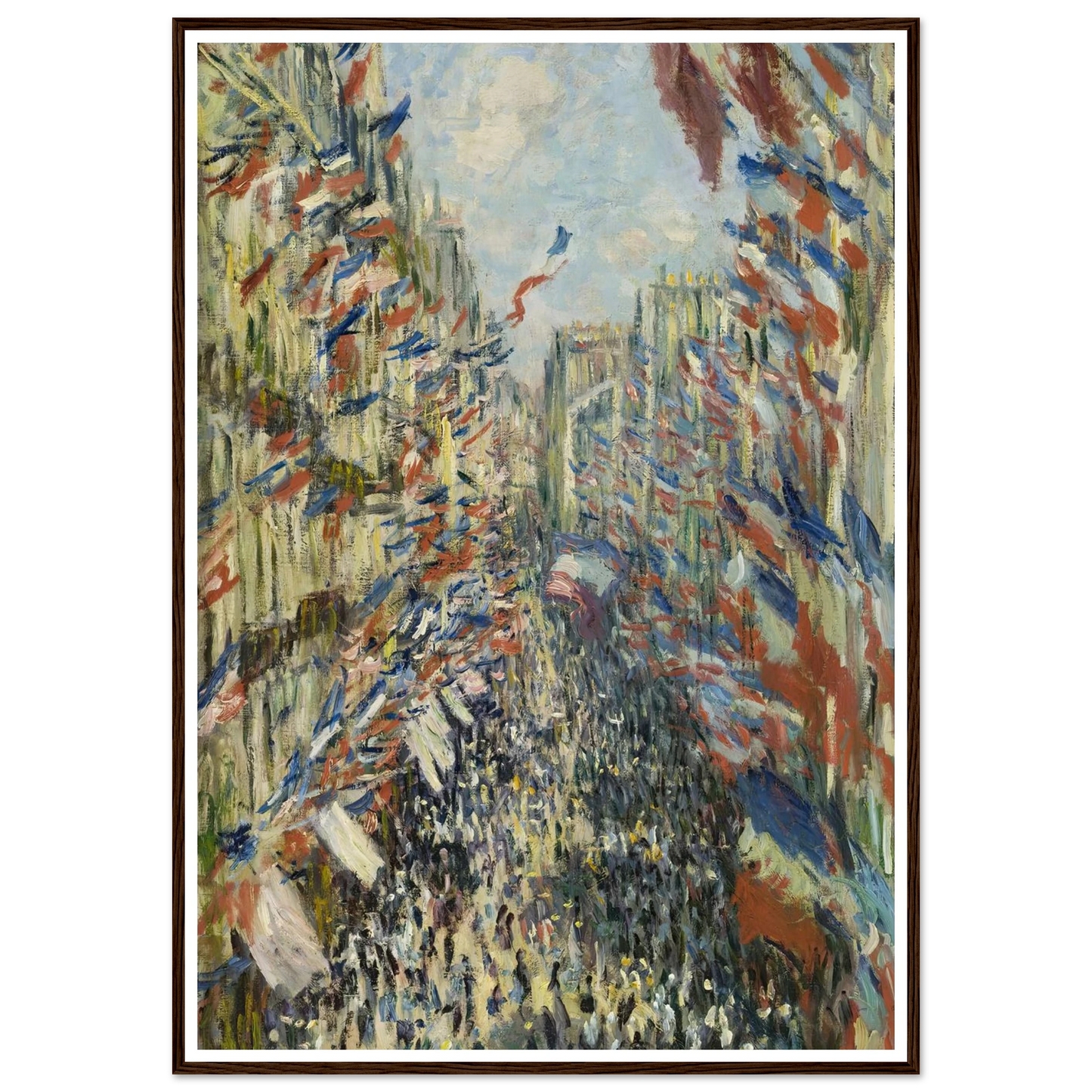 The Rue Montorgueil in Paris. Celebration of June 30, 1878 (1878) Art Print | Claude Monet-Quipham Collections