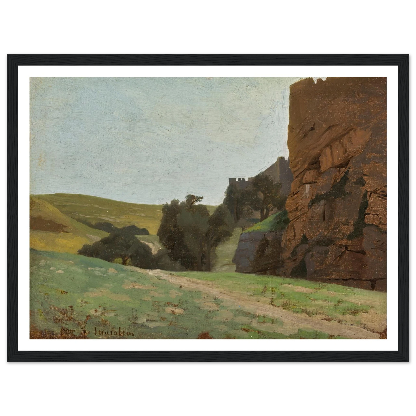 The Walls Of Jerusalem Art Print | Jean Leon Gerome-Quipham Collections