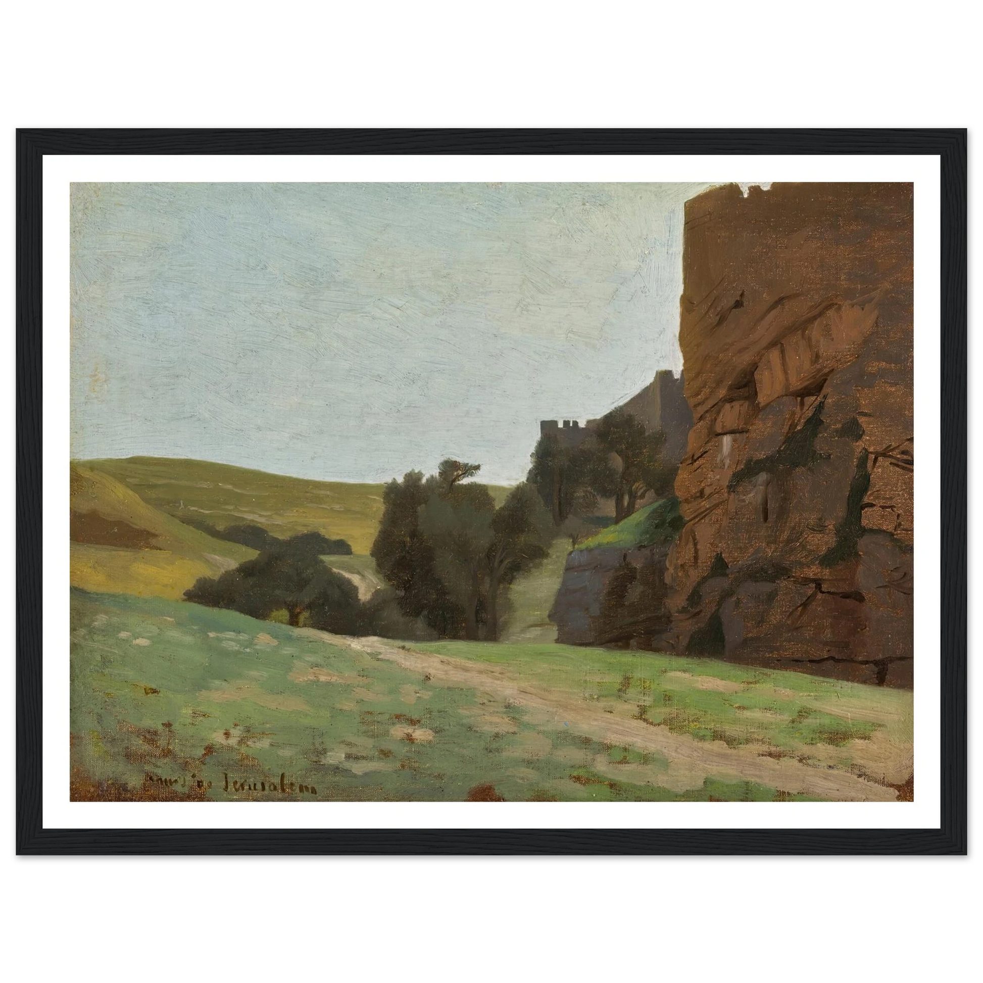 The Walls Of Jerusalem Art Print | Jean Leon Gerome-Quipham Collections