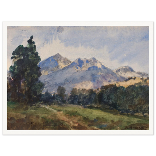 Wyoming Foot Hills (1921) Art Print | William Henry Holmes-Quipham Collections