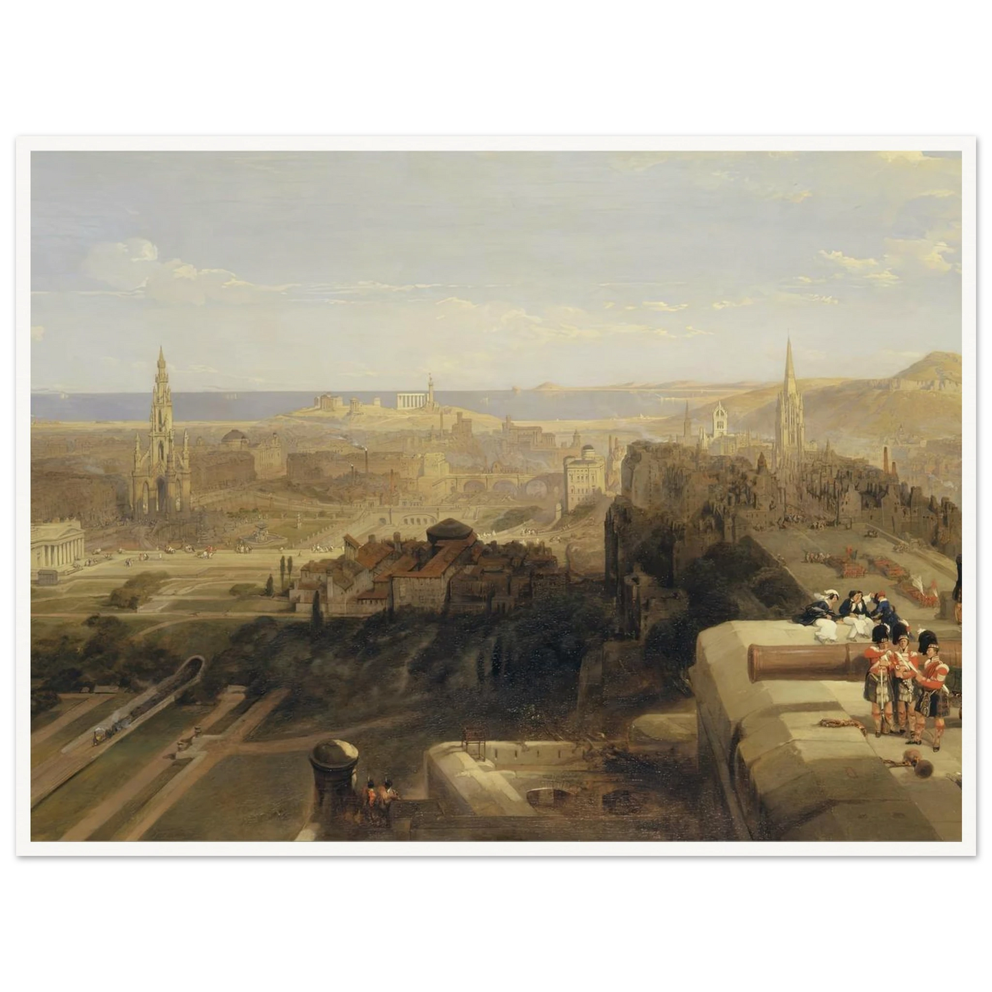 Edinburgh from the Castle Art Print | David Roberts-Quipham Collections