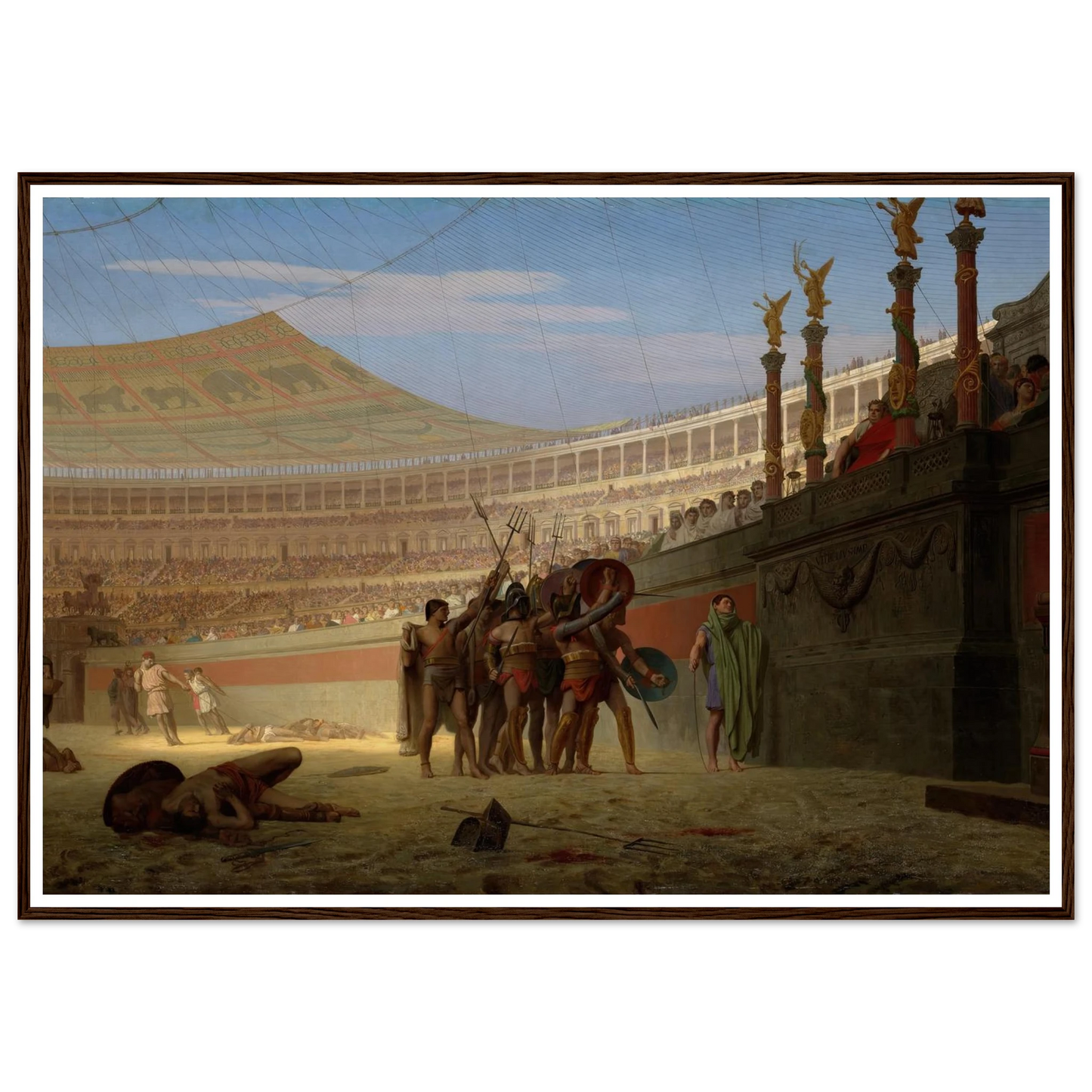 Ave Caesar! Morituri te salutant (Hail Caesar! We Who Are about to Die Salute You) (1859) Art Print | Jean Leon Gerome-Quipham Collections