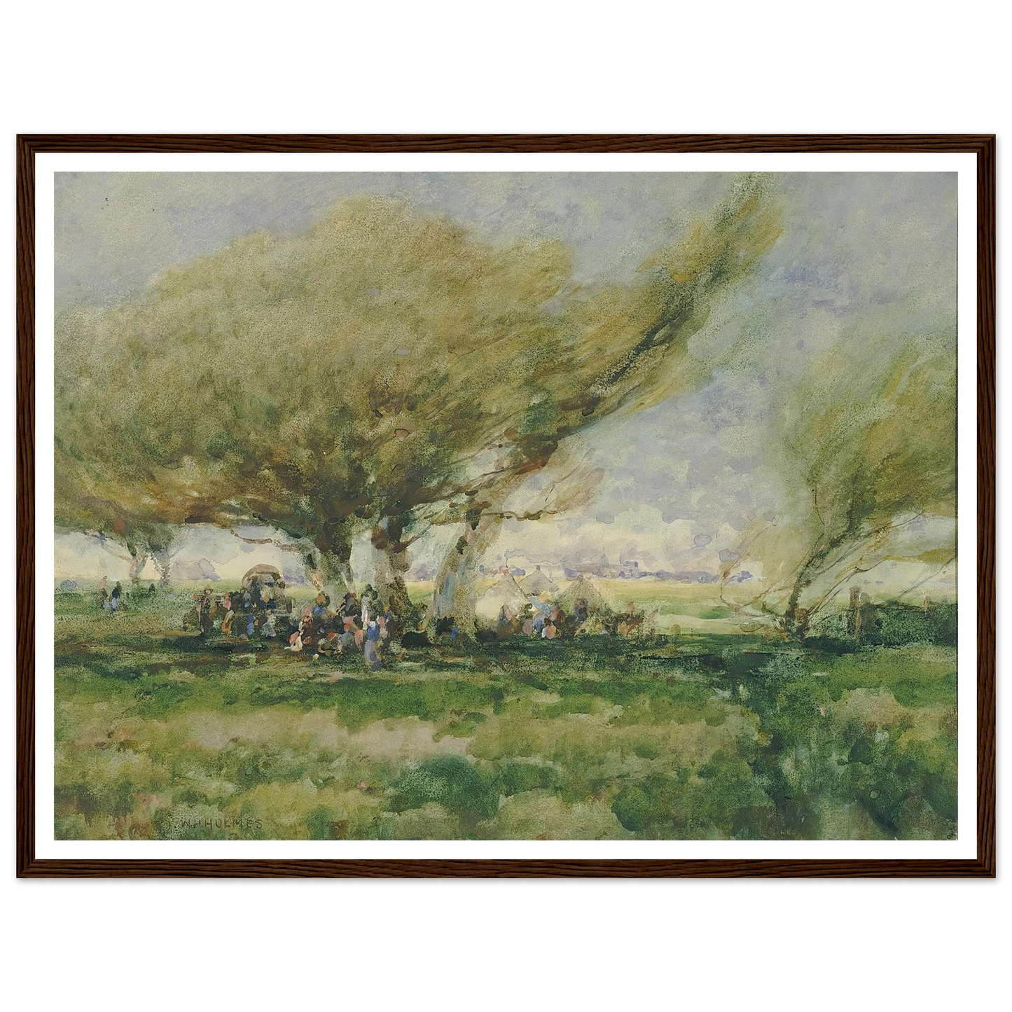 A Gypsy Camp Art Print | William Henry Holmes-Quipham Collections