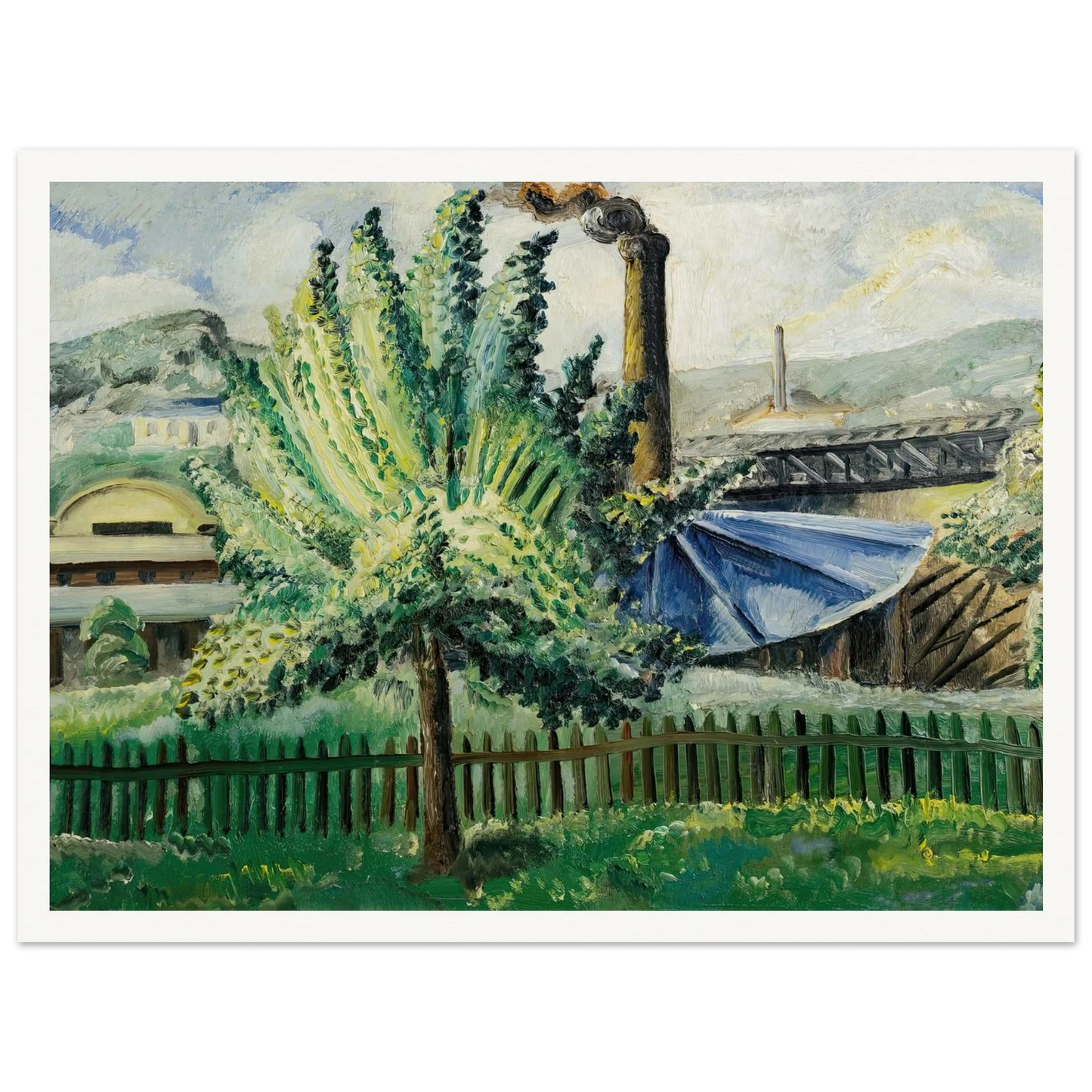 Güterbahnhof, Baumgarten vor Güterbahnhof (1927) Art Print | Paul Kleinschmidt-Quipham Collections
