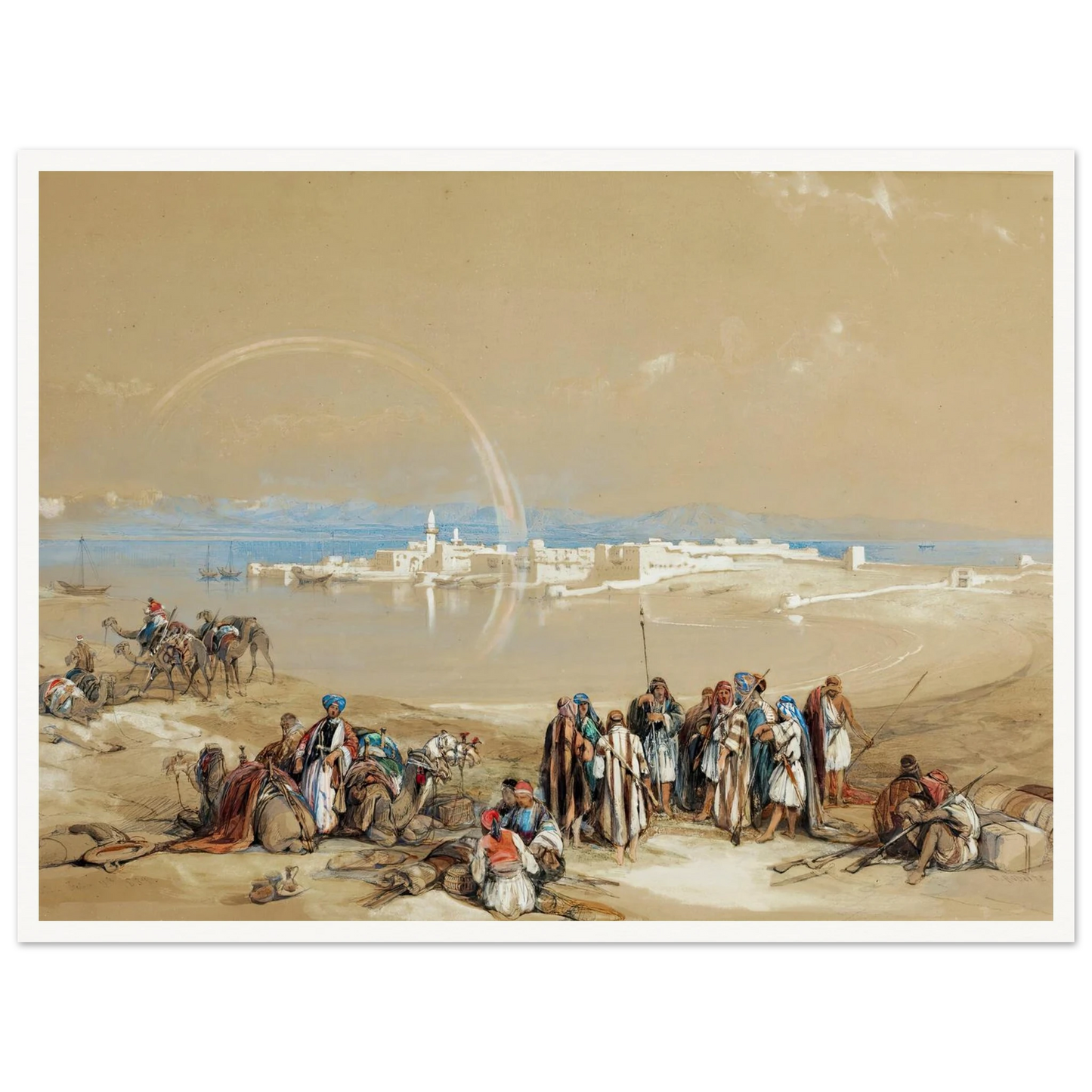 Suez (1840) Art Print | David Roberts-Quipham Collections