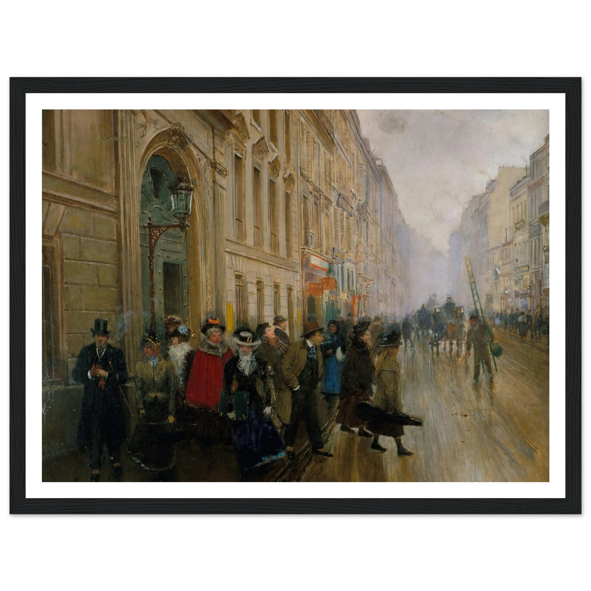 La sortie du conservatoire de musique (1899) Art Print | Jean Beraud-Quipham Collections