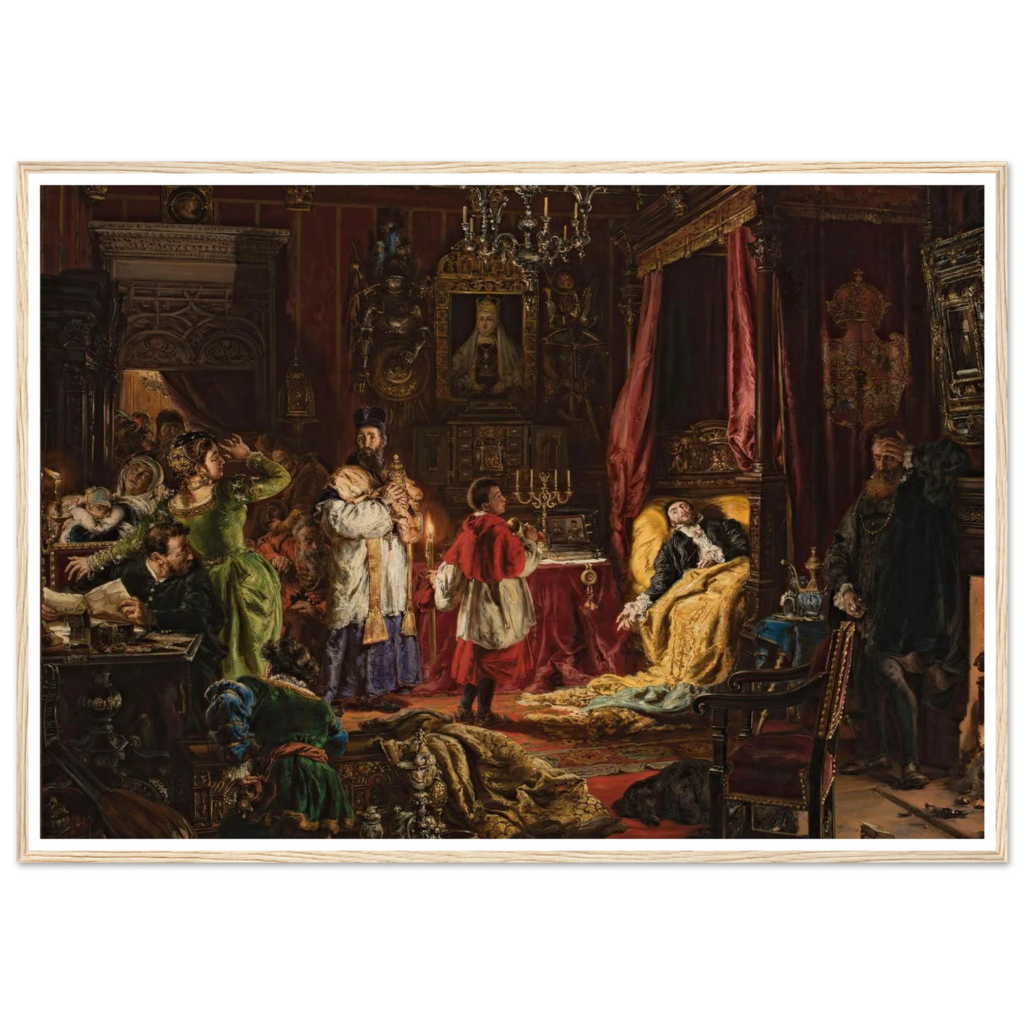 Death of Sigismund Augustus in Knyszyn in 1572 (1886) Art Print | Jan Matejko-Quipham Collections