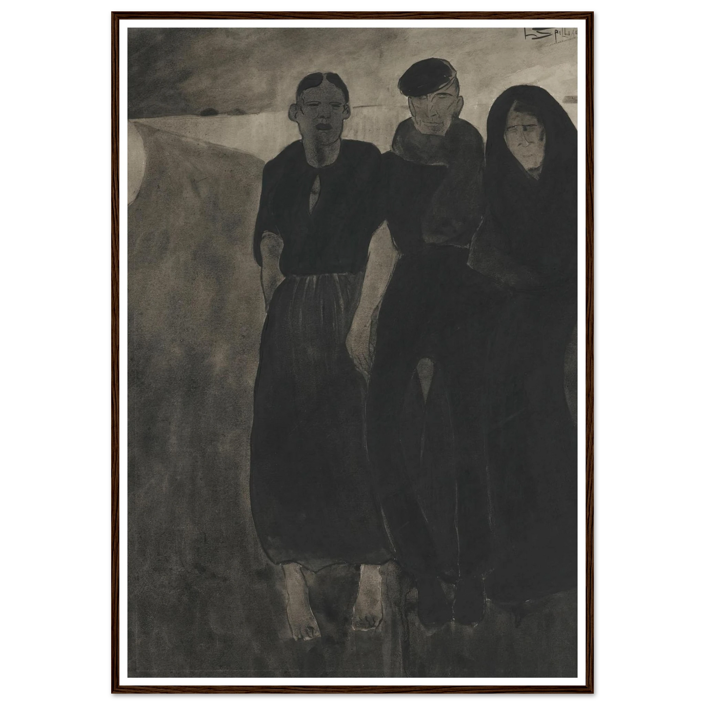 Fishermen And Women Art Print | Leon Spilliaert-Quipham Collections