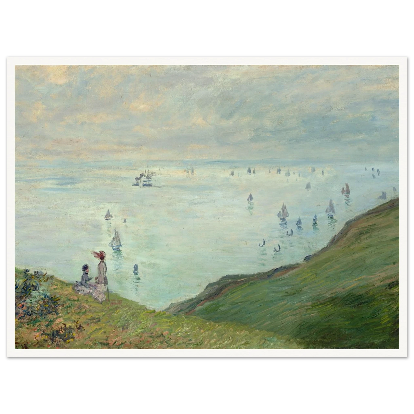 Cliffs at Pourville (1882) Art Print | Claude Monet-Quipham Collections