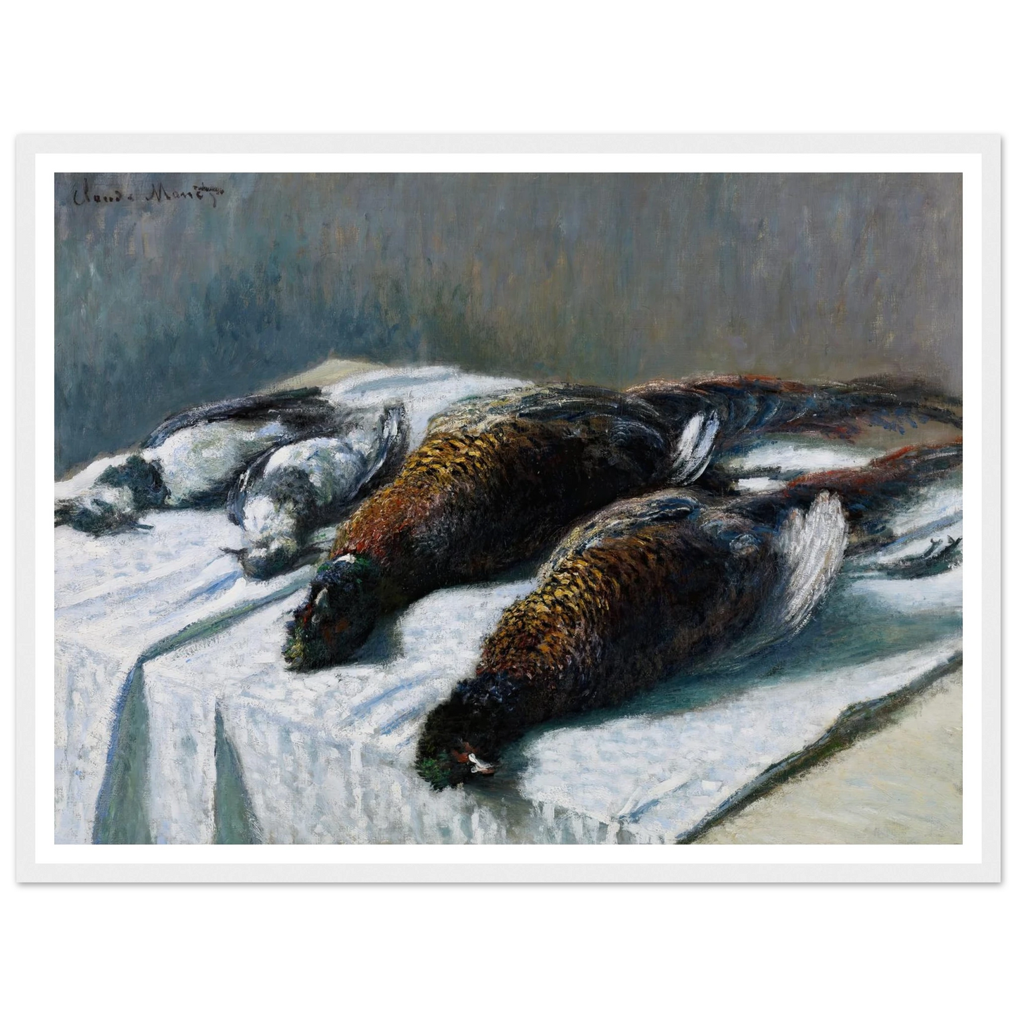 Still Life with Pheasants and Plovers (1879) Art Print | Claude Monet-Quipham Collections