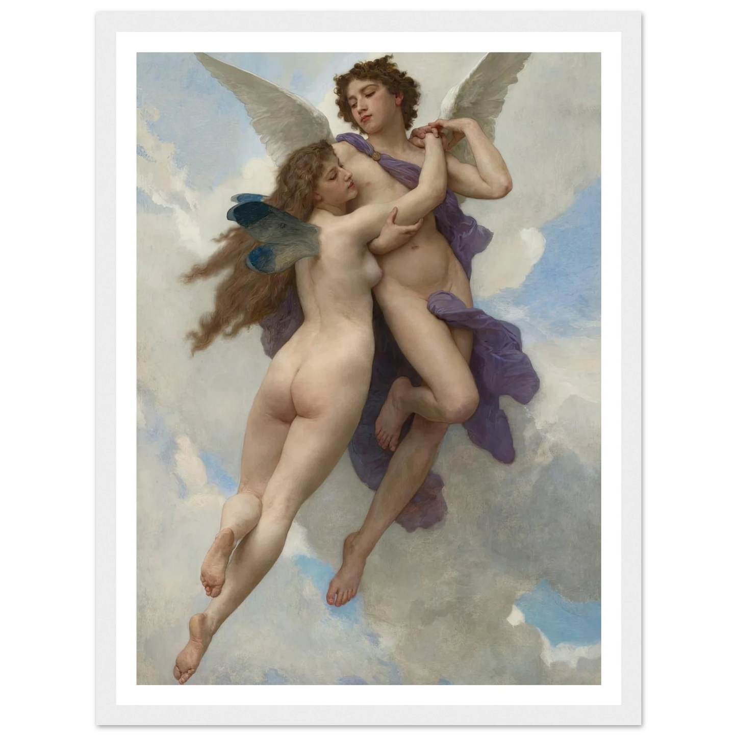 L’amour et psyché (1899) Art Print | William Bouguereau-Quipham Collections
