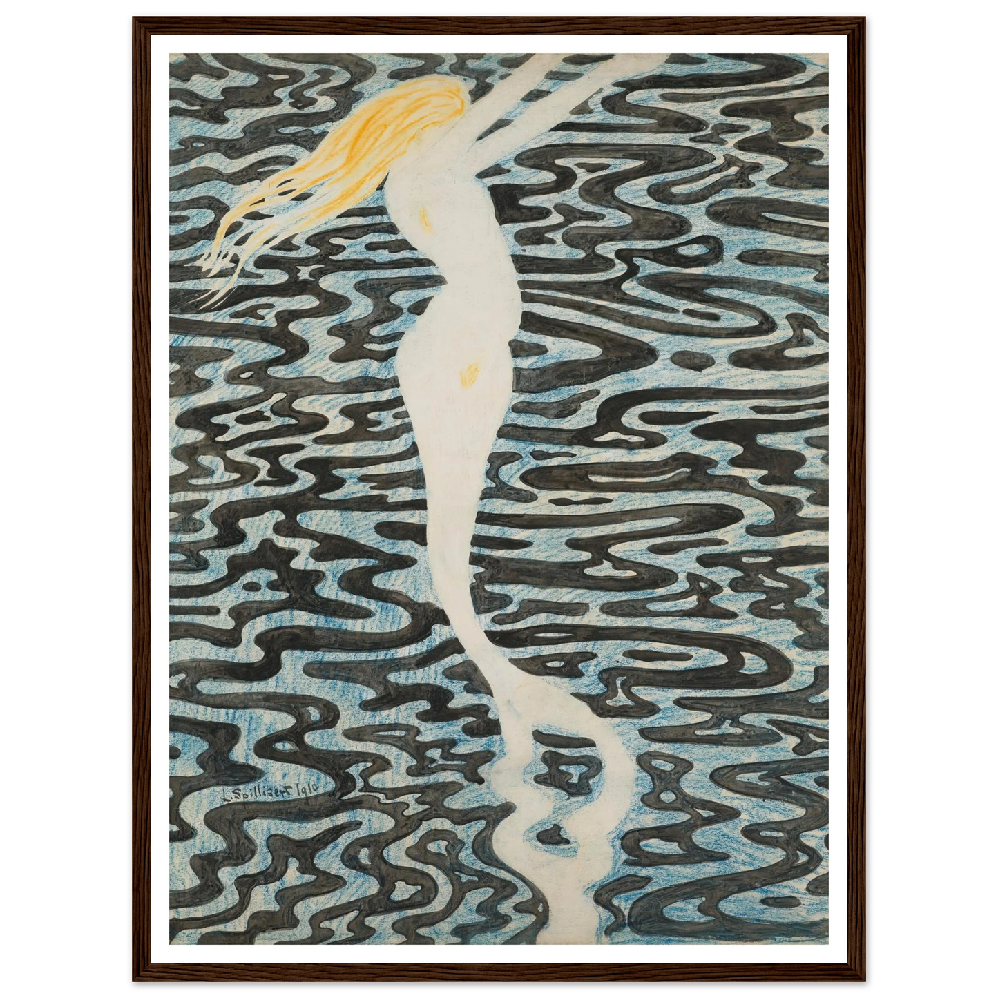 Sirène (Baigneuse) (1910) Art Print | Leon Spilliaert-Quipham Collections